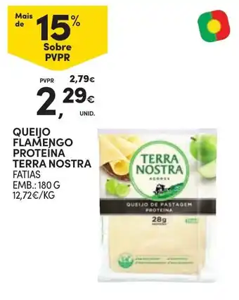 Continente queijo flamengo proteína terra nostra promoção