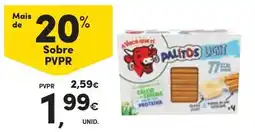 Continente Palitos light promoção
