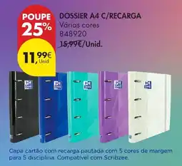 Pingo Doce Dossier a4 c/recarga promoção