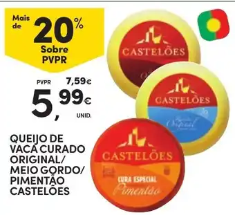 Continente Queijo de vaca curado castelões promoção