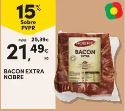 Continente Bacon extra nobre promoção