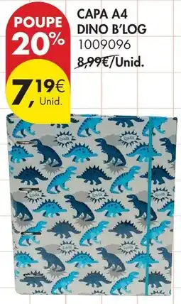 Pingo Doce Capa a4 dino b'log promoção