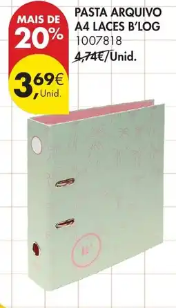 Pingo Doce Pasta arquivo a4 laces b'log promoção
