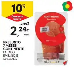 Continente Presunto continente promoção