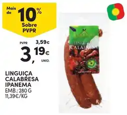 Continente Linguiça calabresa ipanema promoção