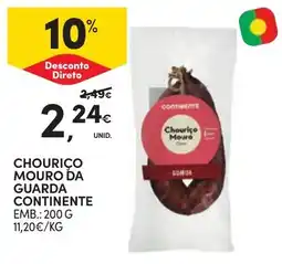 Continente Chouriço moura da guarda continente promoção