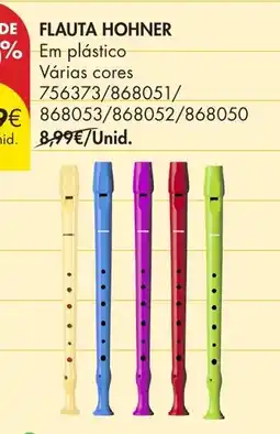 Pingo Doce flauta hohner em plástico promoção