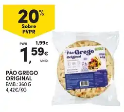 Continente Pão grego original promoção