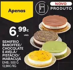 Continente Semifrio banoffee/chocolate e avela/pistácio/maracujá promoção