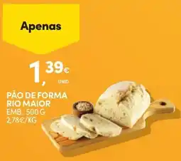 Continente Pão de forma rio maior promoção