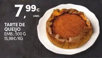 Continente Tarte de queijo promoção