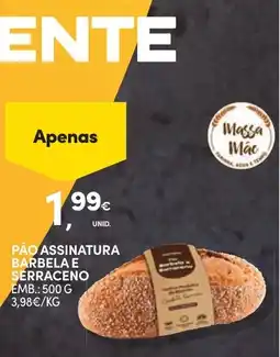 Continente Pão assinatura barbela e serraceno promoção
