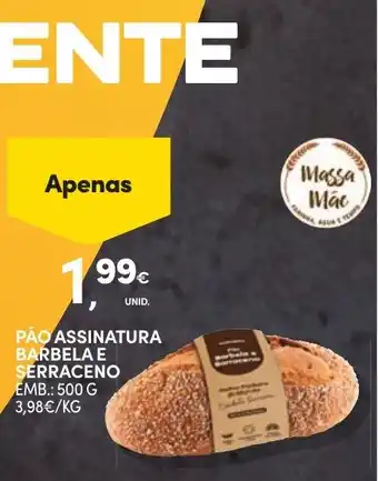 Continente Pão assinatura barbela e serraceno promoção