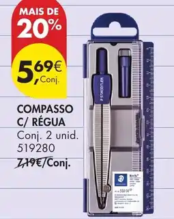 Pingo Doce compasso c/ régua promoção
