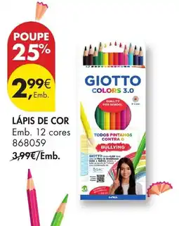 Pingo Doce Giotto lapis de cor promoção