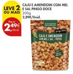 Pingo Doce Caju e amendoim com mel e sal pingo doce promoção