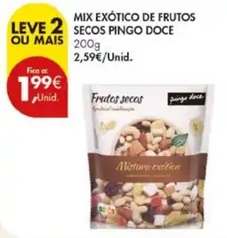 Pingo Doce Mix exótico de frutos secos pingo doce promoção