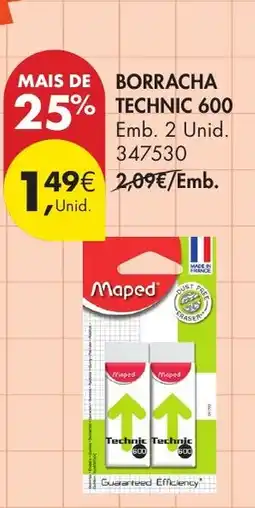Pingo Doce Borracha technic 600 promoção