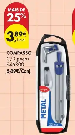 Pingo Doce Compasso metal maped promoção