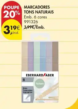 Pingo Doce Marcadores tons naturais eberhard faber promoção