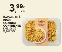 Continente Bacalhau à Bras Cozinha Continente promoção