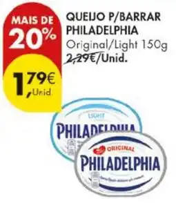 Pingo Doce queijo p/barrar philadelphia promoção