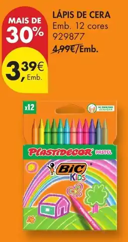 Pingo Doce Lápis de cera bic kids promoção