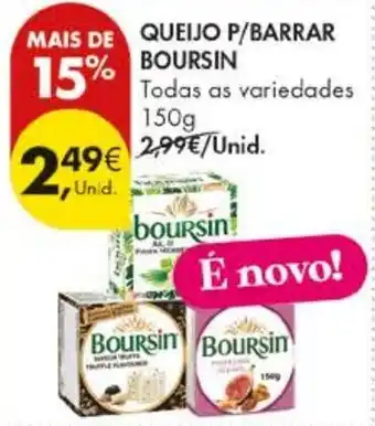 Pingo Doce Queijo p/barrar boursin promoção