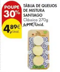Pingo Doce Tábua de queijos de mistura santiago clássico promoção