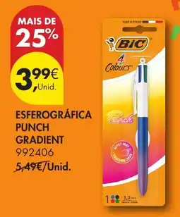 Pingo Doce bic esferográfica punch gradient promoção