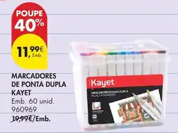Pingo Doce Marcadores de ponta dupla kayet promoção