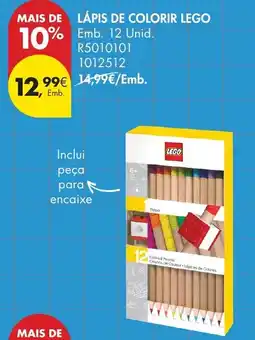 Pingo Doce lápis de colorir lego promoção
