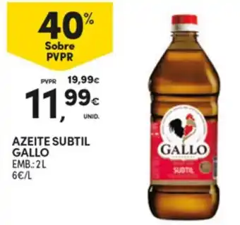 Continente Azeite Subtil Gallo promoção