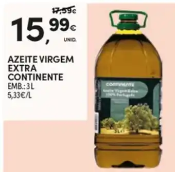 Continente Azeite virgem extra continente promoção