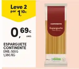 Continente Esparguete continente promoção