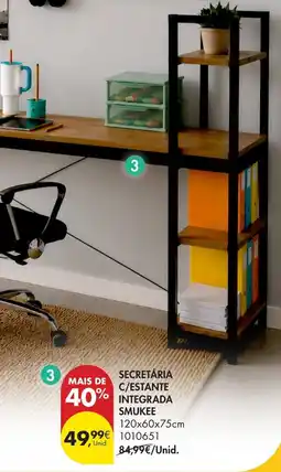 Pingo Doce Secretária c/estante integrada smukkee promoção