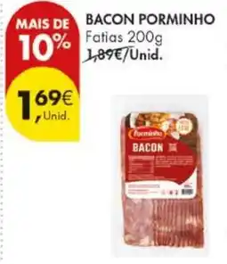 Pingo Doce Bacon porminho promoção