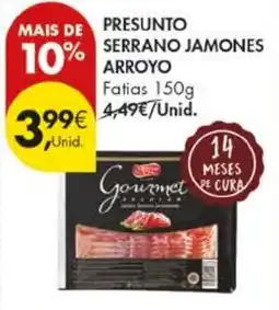 Pingo Doce Presunto serrano jamones arroyo promoção