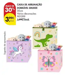 Pingo Doce Caixa de arrumação dobrável smukee promoção