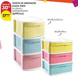 Pingo Doce Gavetas de arrumação plastic forte promoção