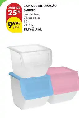 Pingo Doce Caixa de arrumação smukee promoção