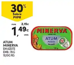 Continente atum minerva em azeite promoção