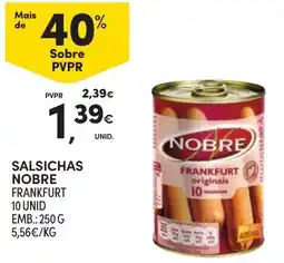 Continente Salsichas nobre frankfurt promoção