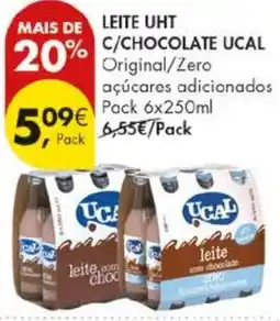 Pingo Doce Leite uht c/chocolate ucal promoção