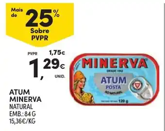 Continente Atum Minerva Natural promoção