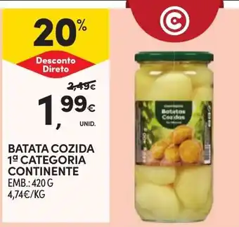 Continente Batata cozida continente promoção