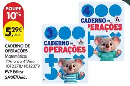 Pingo Doce Caderno de operações matemática promoção