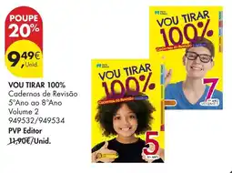 Pingo Doce Vou tirar 100% cadernos de revisão promoção