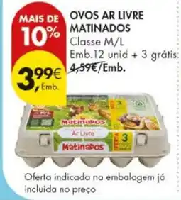 Pingo Doce ovos ar livre matinados promoção