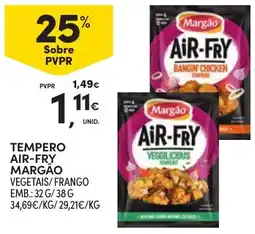 Continente Tempero air-fry margão vegetais/frango promoção